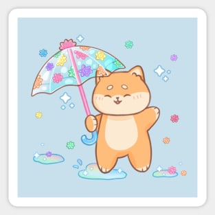 Shiba on Konpeito Rain Sticker